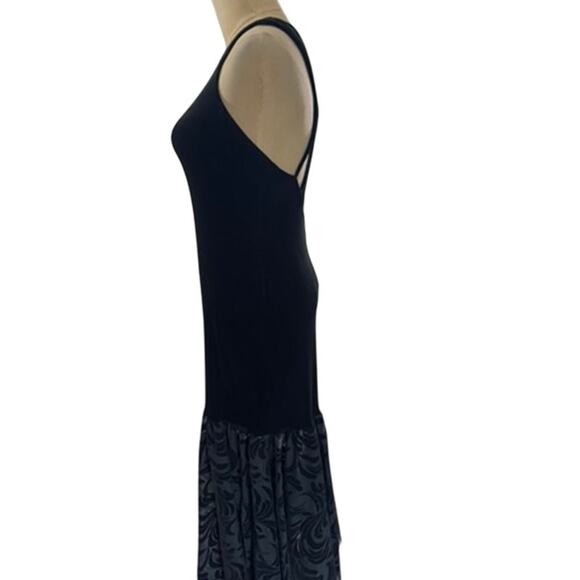 "To Die For"  Black Velvet Open Strappy Back SZ 4 Formal Vampire Dark Romance - Picture 4 of 16